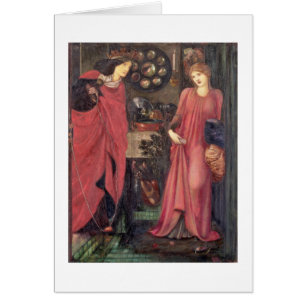 Fair Rosamund and Queen Eleanor (mixed media on pa