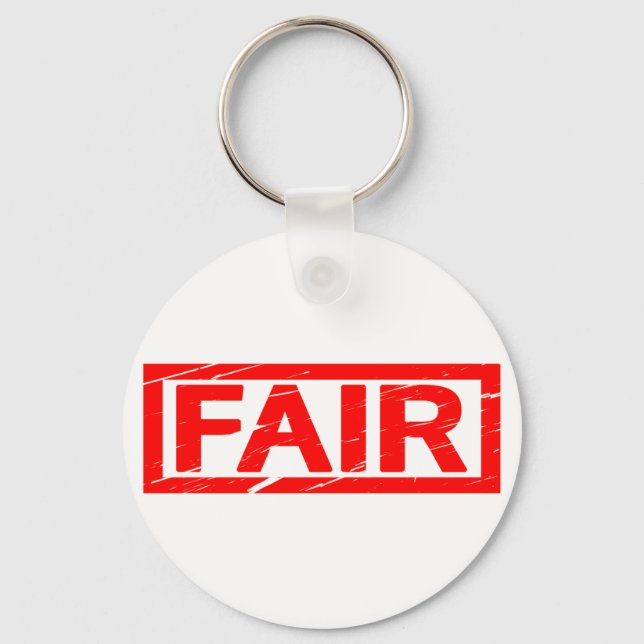 Fair Stamp Key Ring (Front)