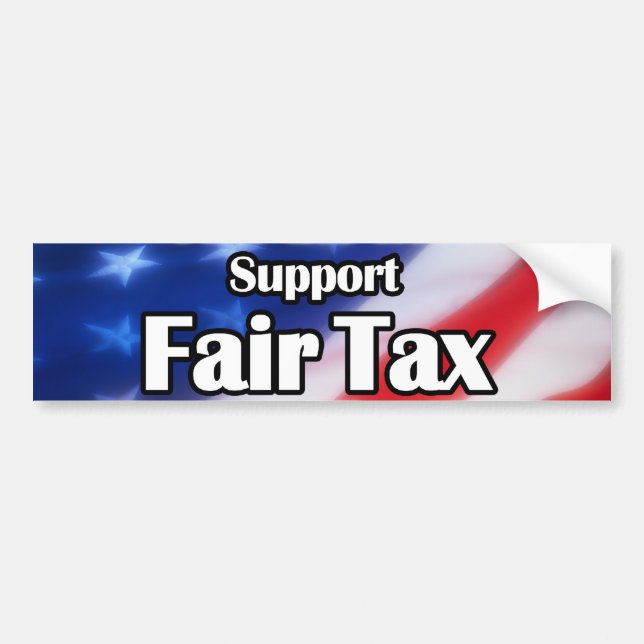 Fair Tax Bumper Sticker (Front)