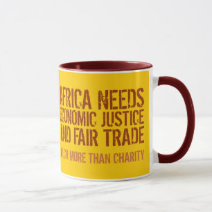 Fair Trade slogan on Mug for Activists