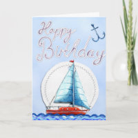 Fair Winds Sailboat Birthday
