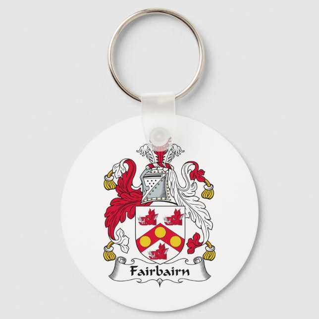 Fairbairn Family Crest Key Ring (Front)