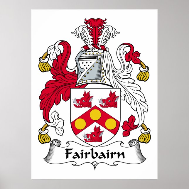 Fairbairn Family Crest Poster (Front)