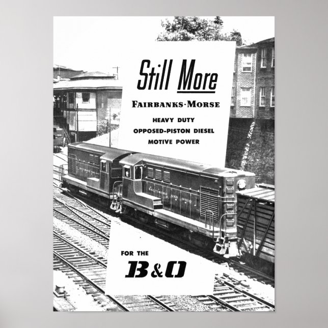 Fairbanks Morse Diesel Locomotives 1957 Poster (Front)