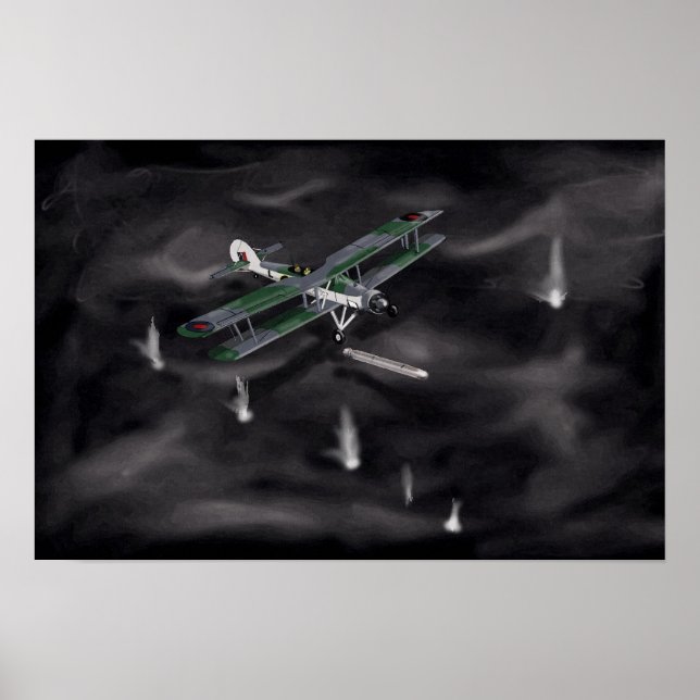 Fairey Swordfish II 'Silverfish' Poster (Front)