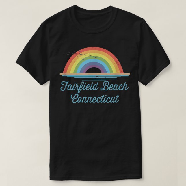 Fairfield Beach Connecticut Souvenir Graphic  T-Shirt (Design Front)