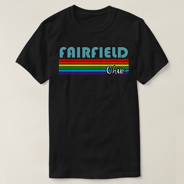 Fairfield Ohio Pride  Fairfield LGBT Gift LGBTQ Su T-Shirt (Design Front)
