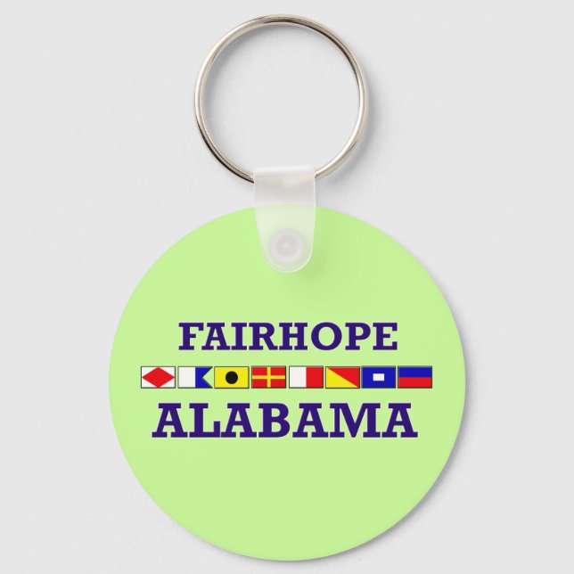 Fairhope Flag Keychain (Front)