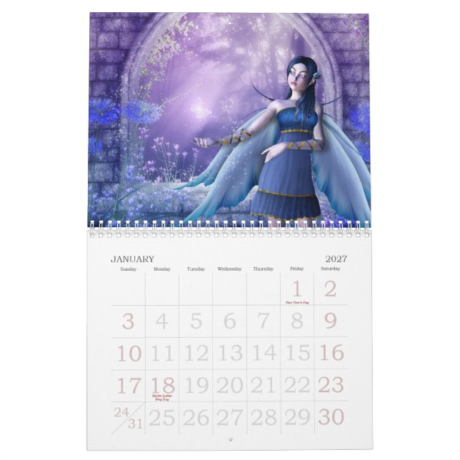Fairies 2012 Calendar by Emma Marlow (Jan 2027)