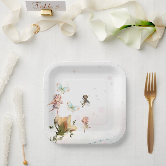 Fairies and fantasy paper plates  (Wedding)