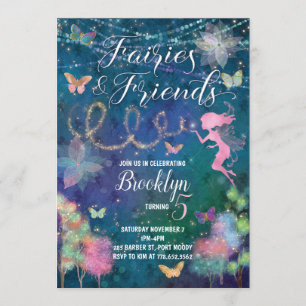 Fairies and Friends Birthday Invitation