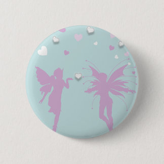 Fairies and Hearts 6 Cm Round Badge