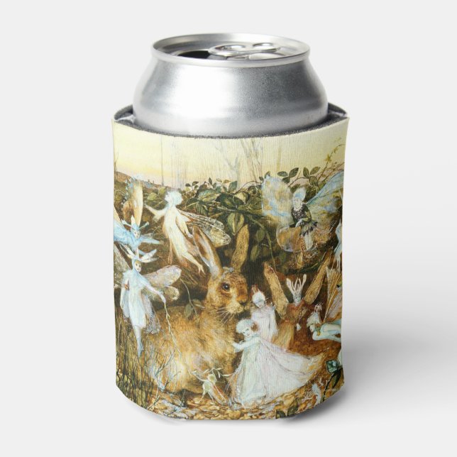 Fairies and Rabbit Can Cooler (Can Front)