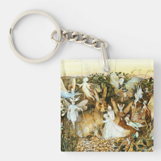 Fairies and Rabbit Key Ring (Front)