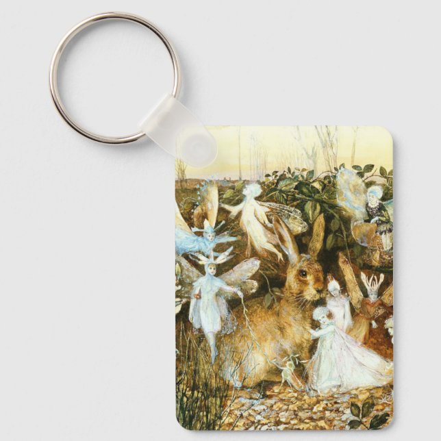 Fairies and Rabbit Key Ring (Front)