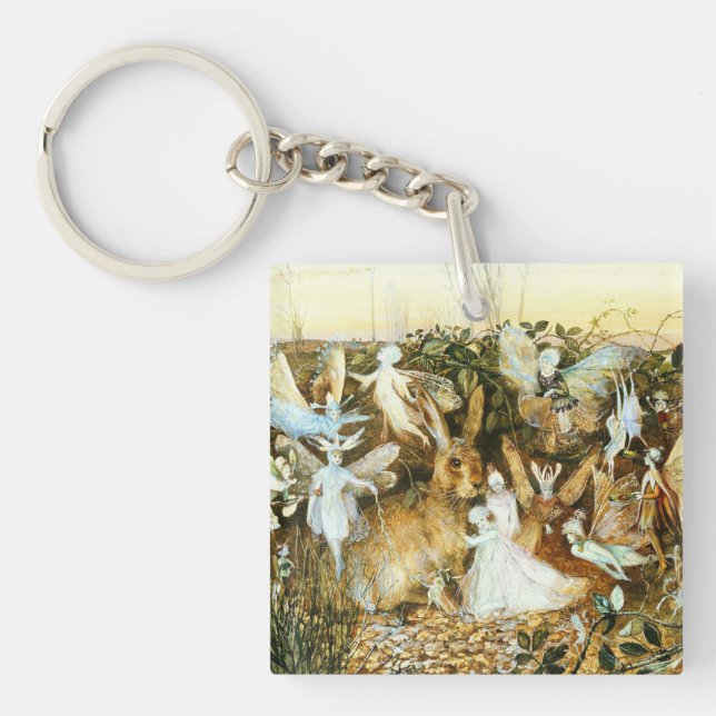 Fairies and Rabbit Key Ring (Front)