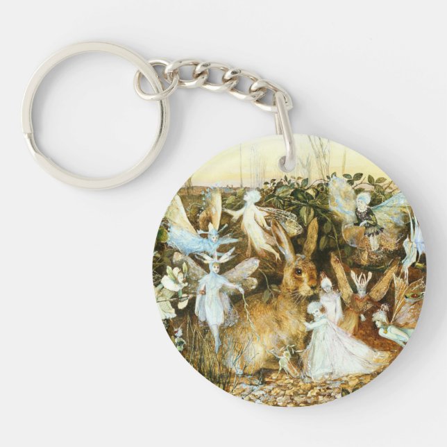 Fairies and Rabbit Key Ring (Front)