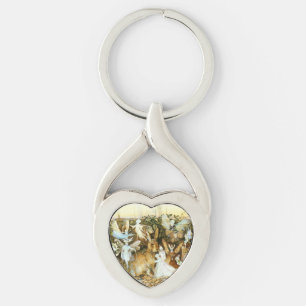 Fairies and Rabbit Key Ring