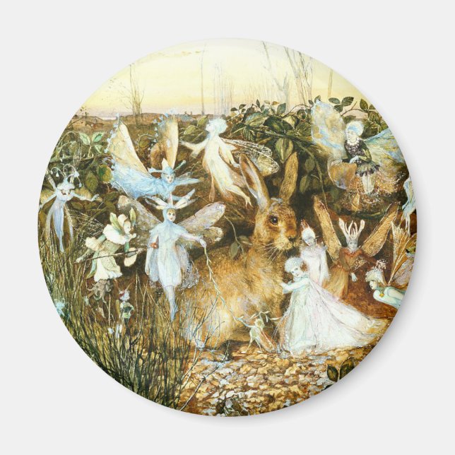 Fairies and Rabbit Magnet (Front)