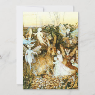 Fairies and Rabbit Save The Date