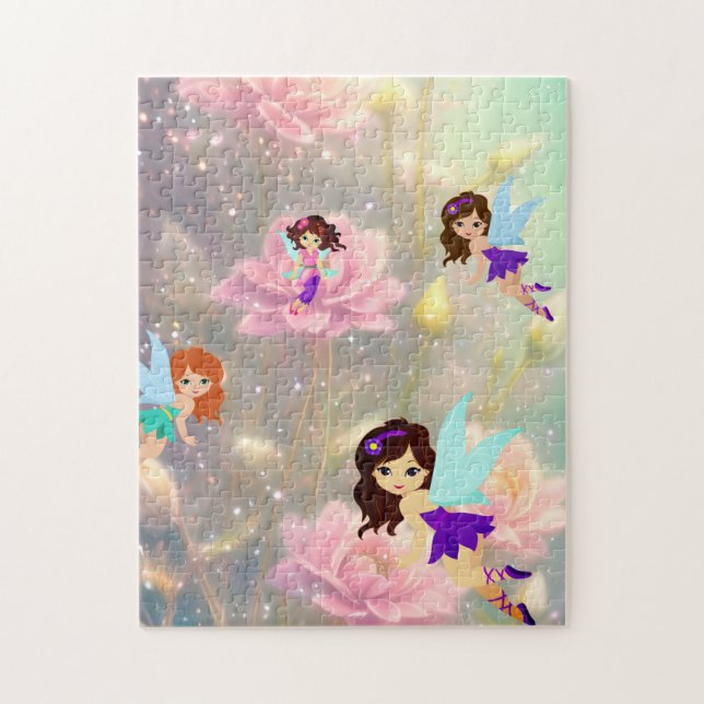 fairies' and roses jigsaw puzzle (Vertical)