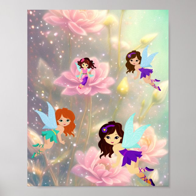 fairies' and roses poster (Front)