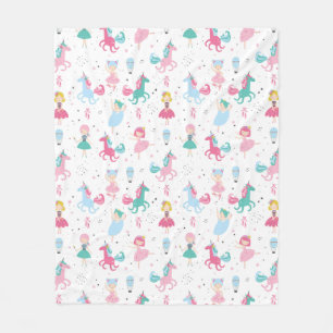 Fairies and Unicorns Fleece Blanket