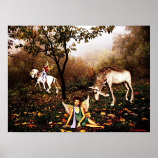 Fairies and Unicorns Poster