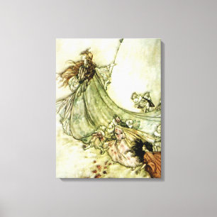 Fairies Away - Arthur Rackham Canvas Print