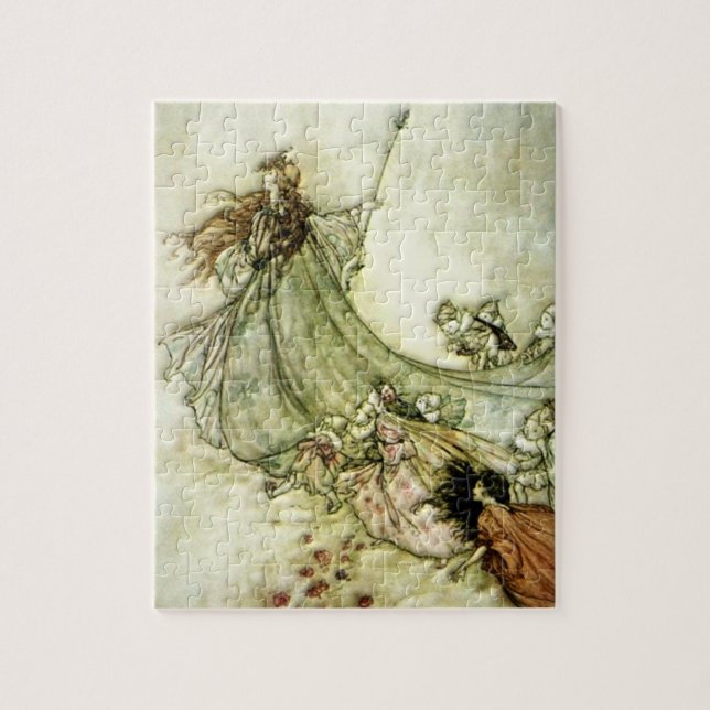 Fairies Away - Arthur Rackham Jigsaw Puzzle (Vertical)