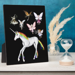 Fairies Colour the Unicorn Plaque