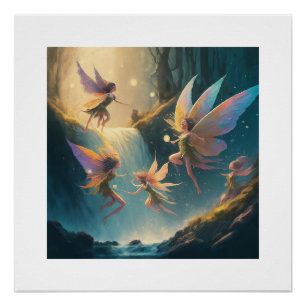 Fairies_ Dance_ Magica_ Ethereal_ Forest Poster