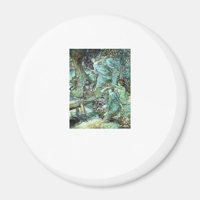 Fairies Fairycore Fashion Aesthetic Goblincore Cot Magnet (Front)