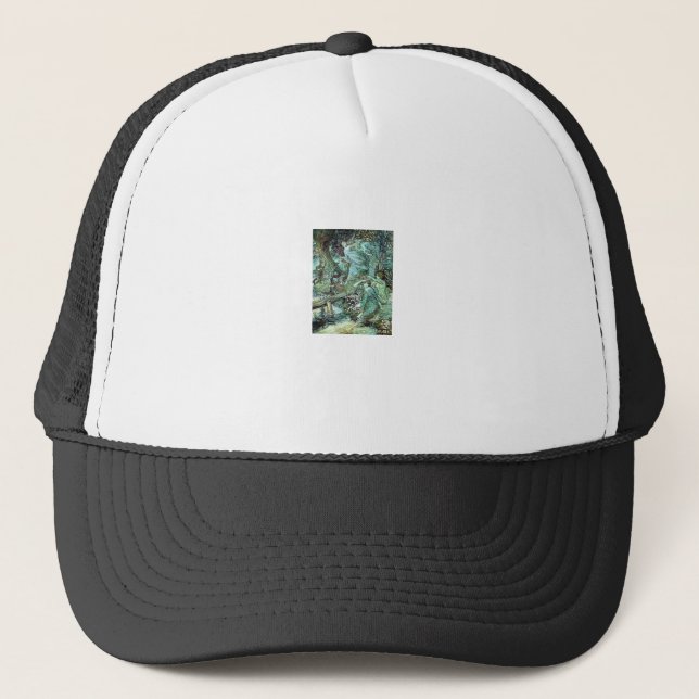 Fairies Fairycore Fashion Aesthetic Goblincore Cot Trucker Hat (Front)