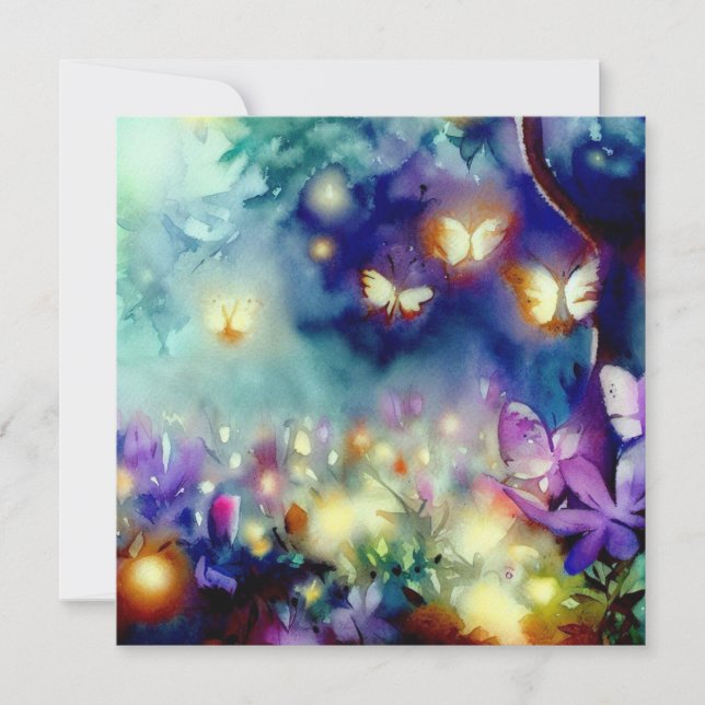 Fairies Garden: Graceful Garden, A Baby Shower Invitation (Front)