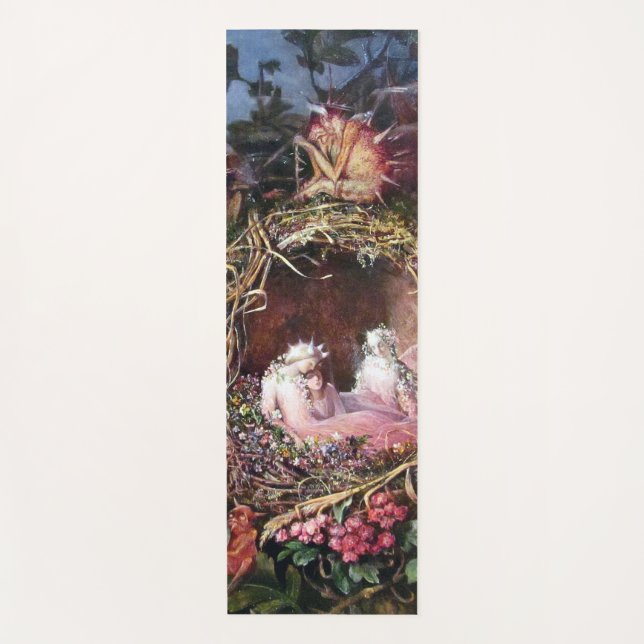 Fairies in a Birds Nest, John Anster Fitzgerald Yoga Mat (Front)