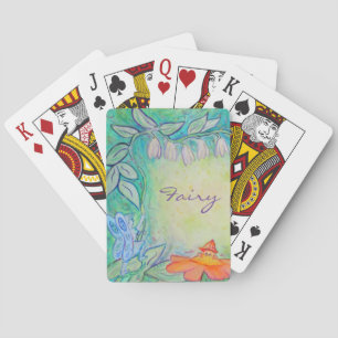 Fairies in the Garden Art Custom Playing Cards