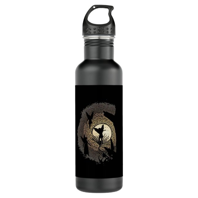 Fairies in the Moonlight Fantasy 710 Ml Water Bottle (Front)