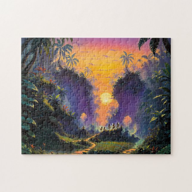 Fairies in the Sunset Jungle - Puzzle (Horizontal)