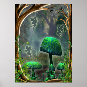 fairies in the wood poster