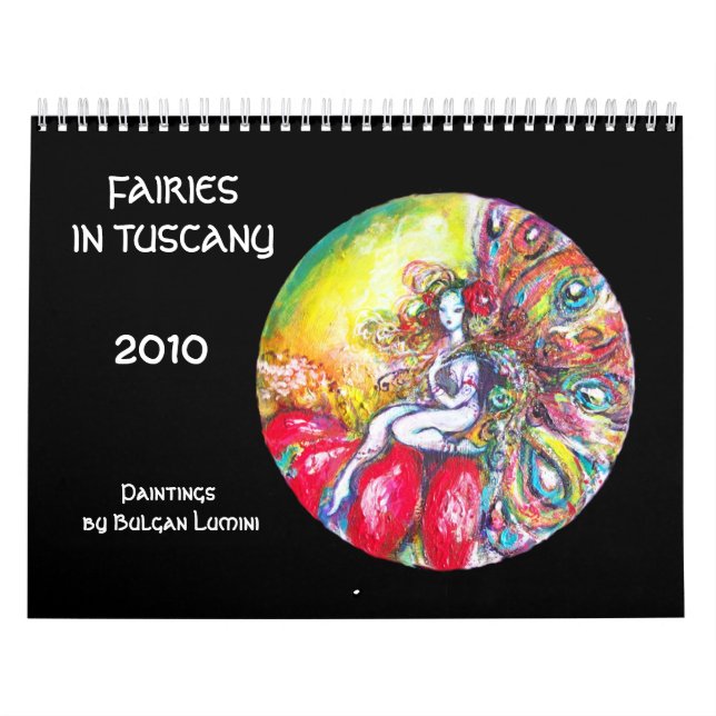 FAIRIES IN TUSCANY  2017 CALENDAR (Cover)