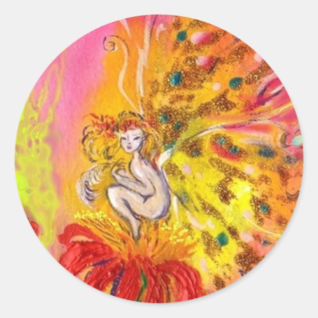 FAIRIES OF DAWN CLASSIC ROUND STICKER (Front)