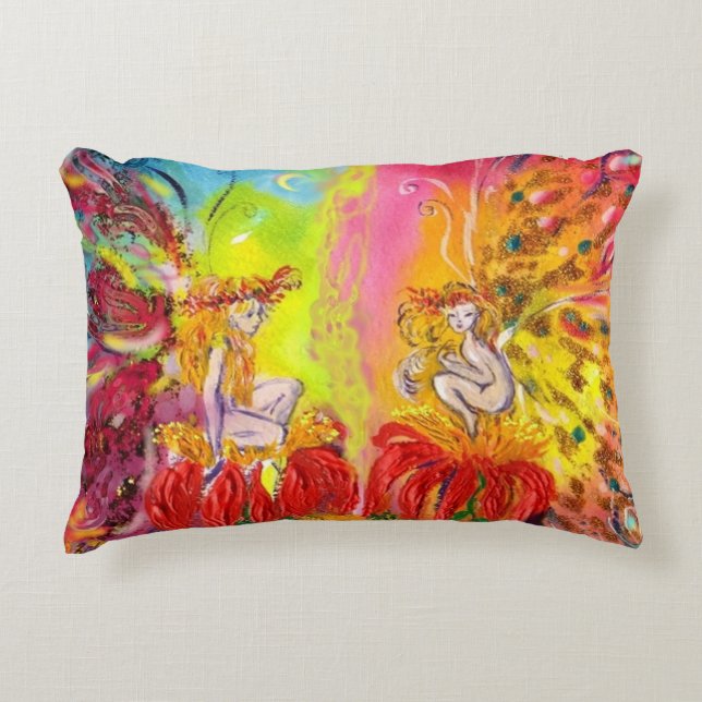 FAIRIES OF DAWN DECORATIVE CUSHION (Front)