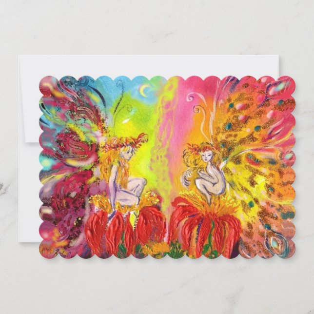 FAIRIES OF DAWN ,Magic Blue Gold Sparkles (Front)