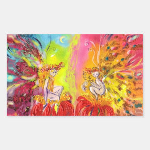 FAIRIES OF DAWN RECTANGULAR STICKER