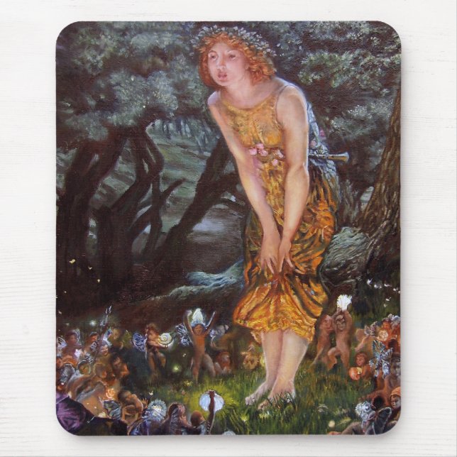 Fairies on a Midsummer Night in Girls Dream Mouse Pad (Front)