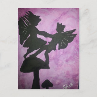 Fairies on Mushroon.jpg Postcard