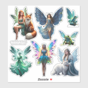 Fairies Sticker Sheet by Michaeline McDonald
