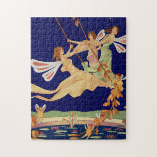 "Fairies Swing" Jigsaw Puzzle with Box
