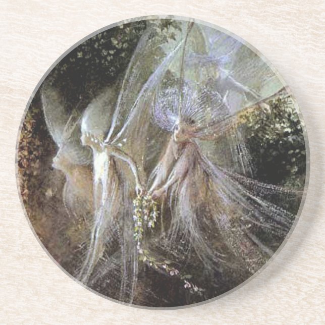 Fairies Watching At Forest Edge Coaster (Front)